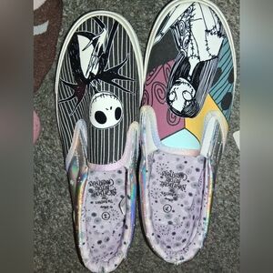 Nightmare Before Christmas Slip-On Shoes Sz 7